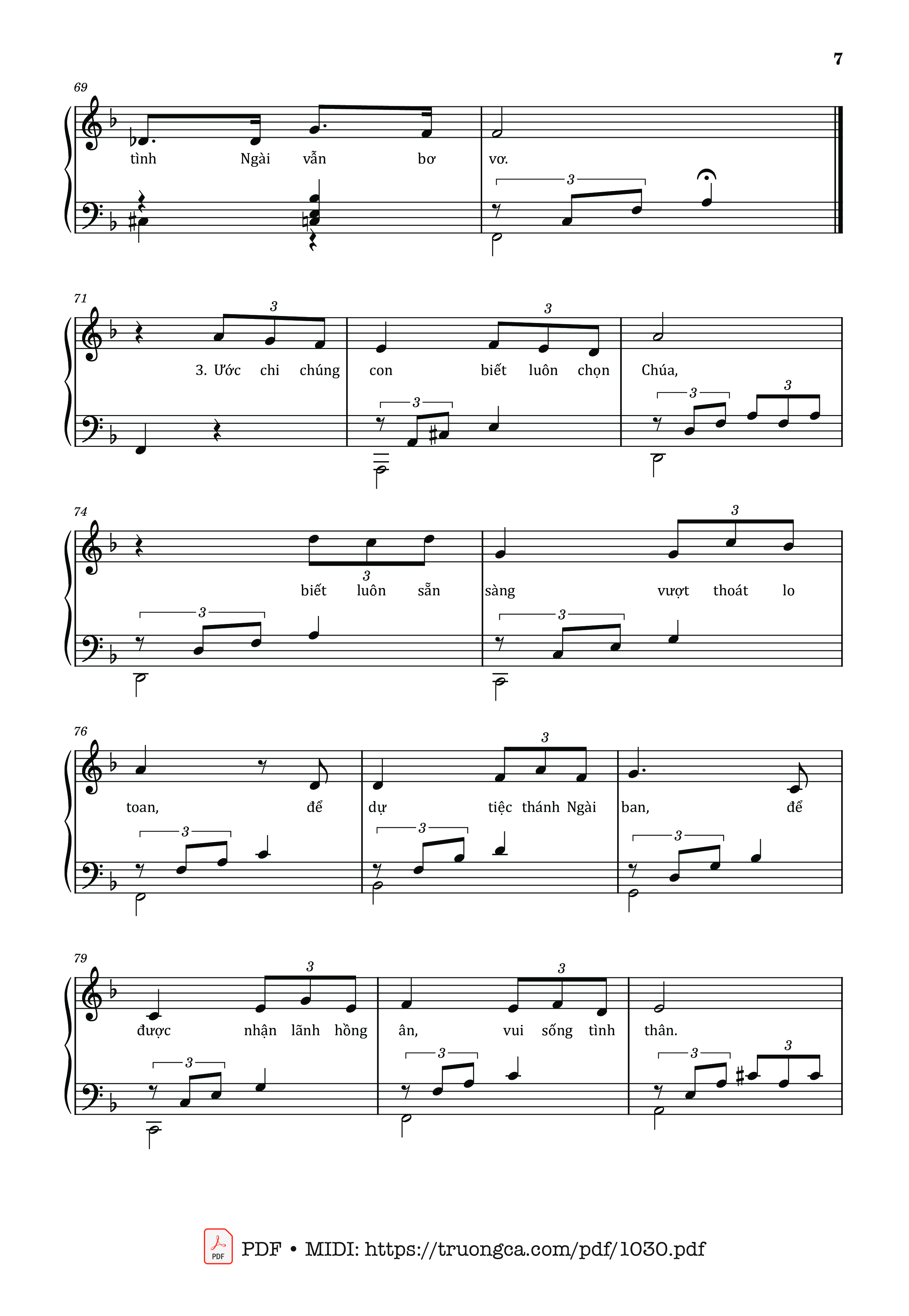 Trang 7 của Sheet nhạc PDF bài hát Chúa đã mời gọi - Lm. Thái Nguyên