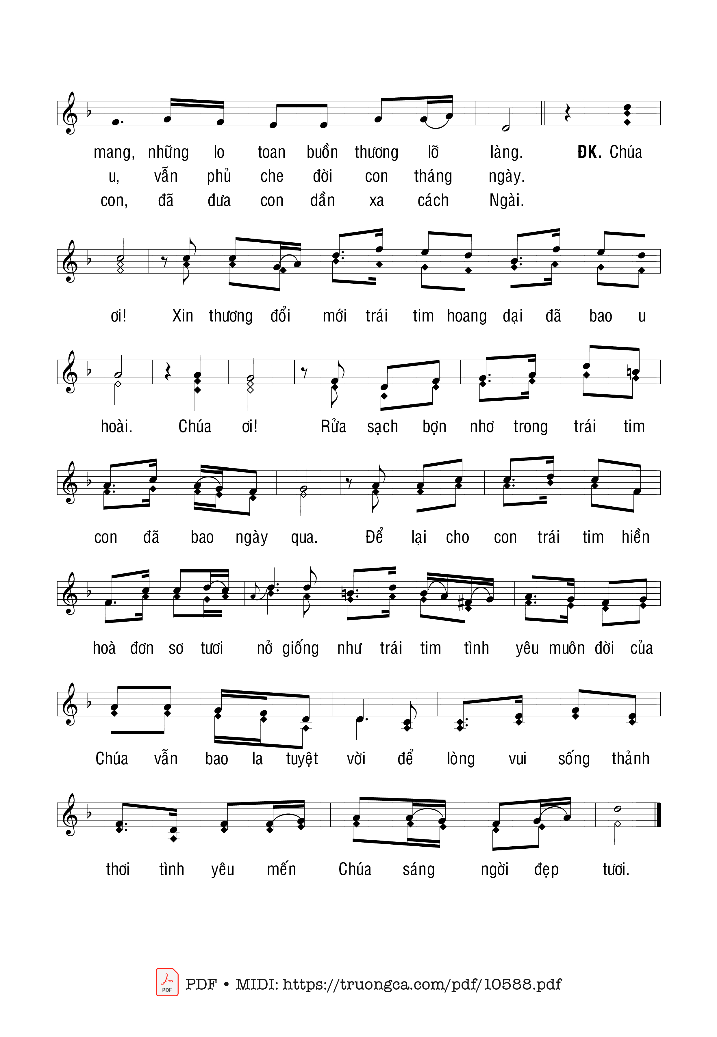 Trang 2 của Sheet nhạc PDF bài hát Từ Trái Tim Con - Thái Nguyên