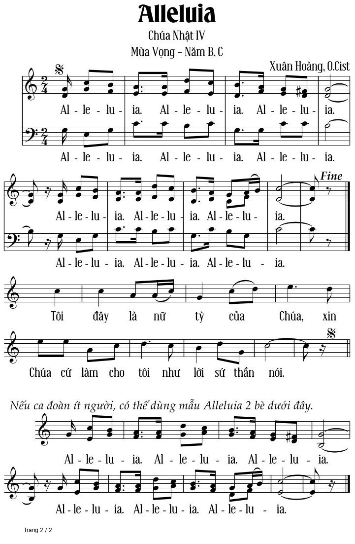 Ca khúc Nhạc sĩ Xuân Hoàng 🌾 Thông tin chuẩn nhận dùng trong phụng vụ Công Giáo Alleluia amp Tung Hô Tin Mừng, Trang 11