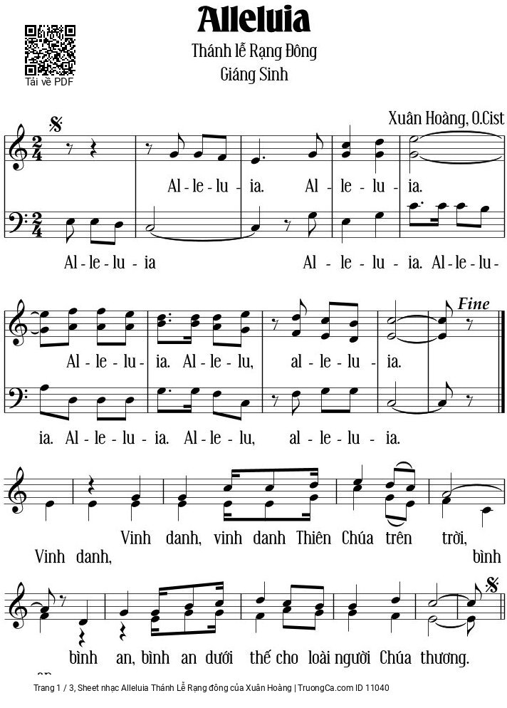 Alleluia Thánh Lễ Rạng đông