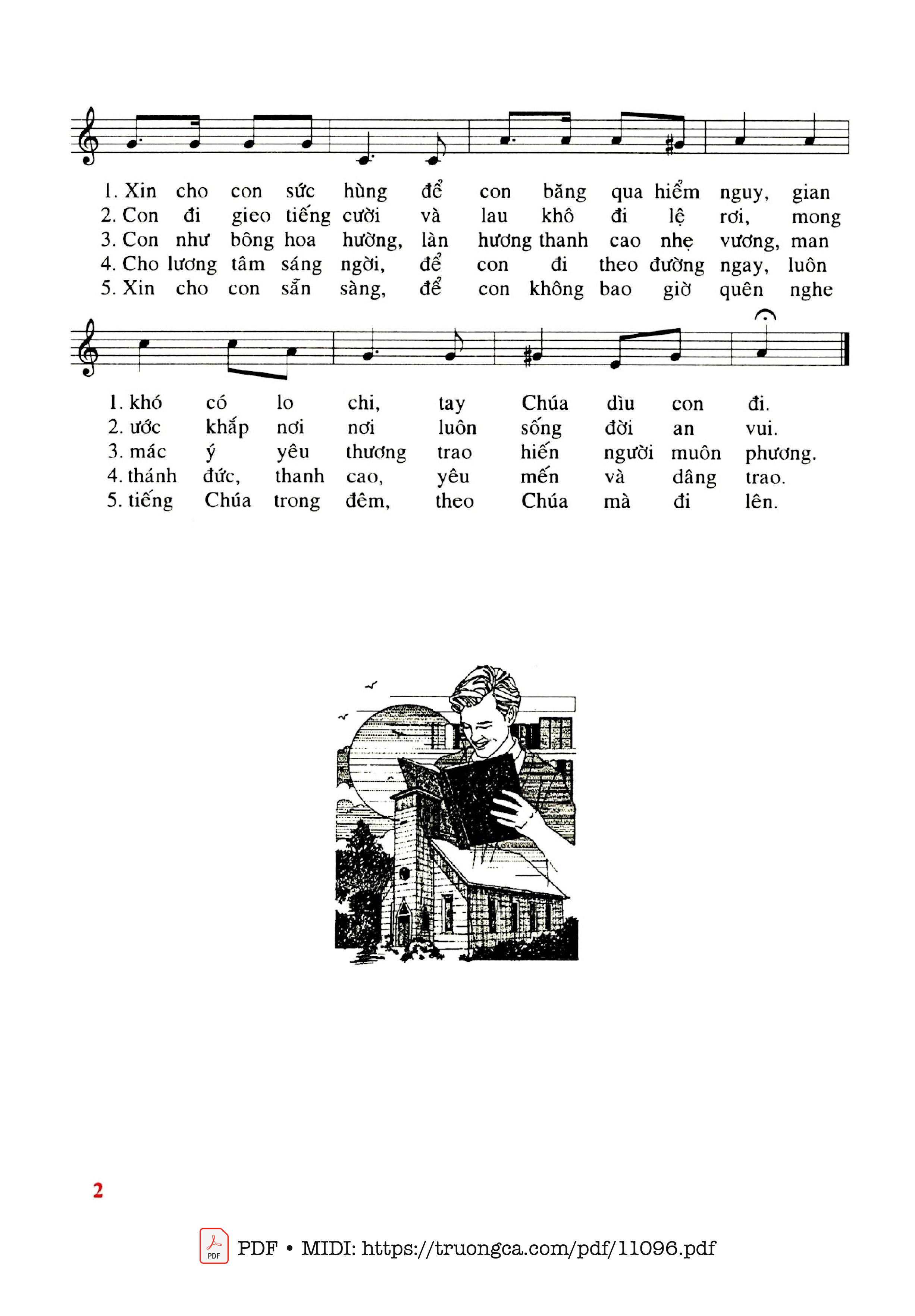 Trang 2 của Sheet nhạc PDF bài hát Thánh Thần - Phanxicô