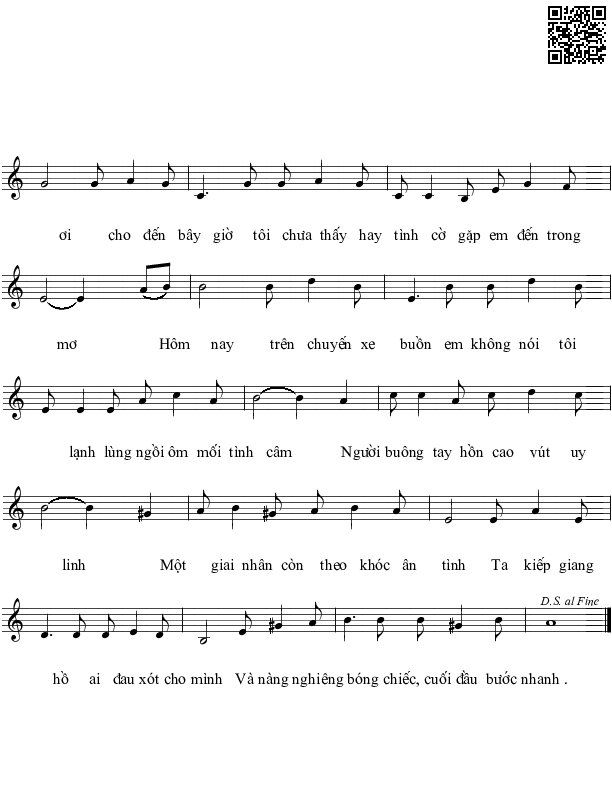 Trang 2 của Sheet nhạc PDF bài hát Chuyến xe ba người - Song Ngọc, 1. Trên chuyến xe năm  nào về quê hương miền  Tây. Có tôi em hai  người đường lá trút heo  may