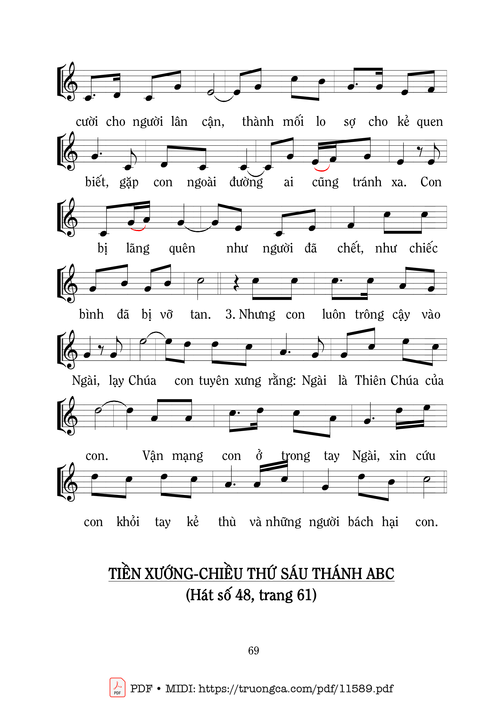 Lạy Cha lạy Cha con phó linh hồn con trong tay Cha, Trang 2