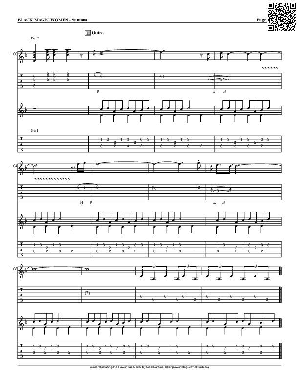 Trang 10 của Sheet nhạc PDF bài hát Cô gái ma quái (Black magic woman) - Peter Green