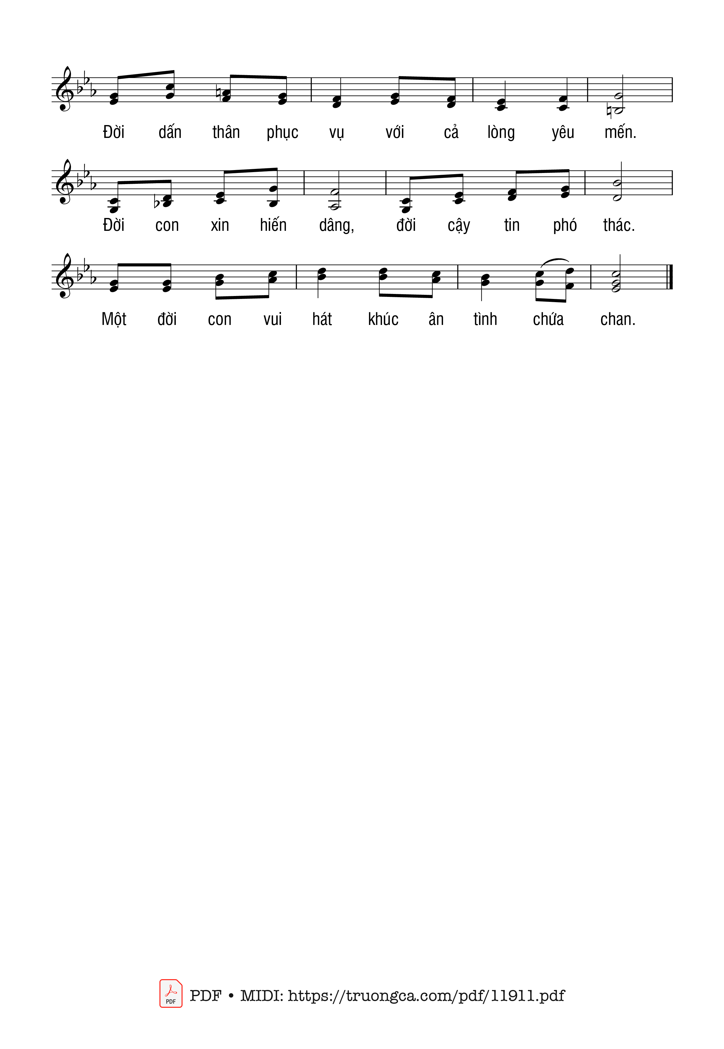 Trang 2 của Sheet nhạc PDF bài hát Hãy Theo Ta - Thái Nguyên