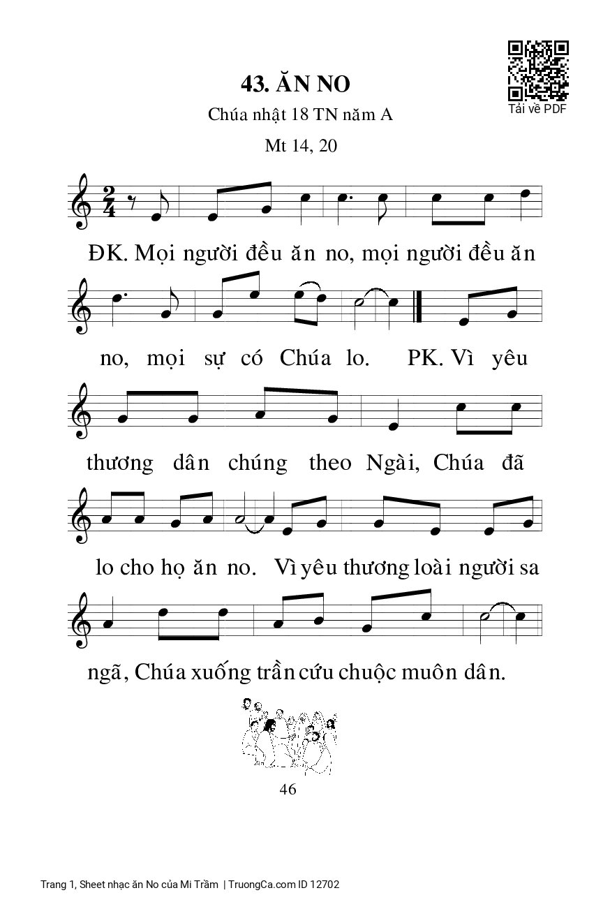 Sheet nhạc ăn No - Mi Trầm