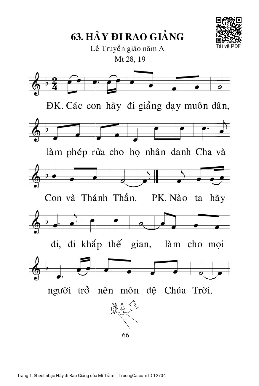 Các con hãy đi giảng dạy muôn dân làm phép rửa cho họ nhân danh Cha và Con và Thánh Thần, Trang 1