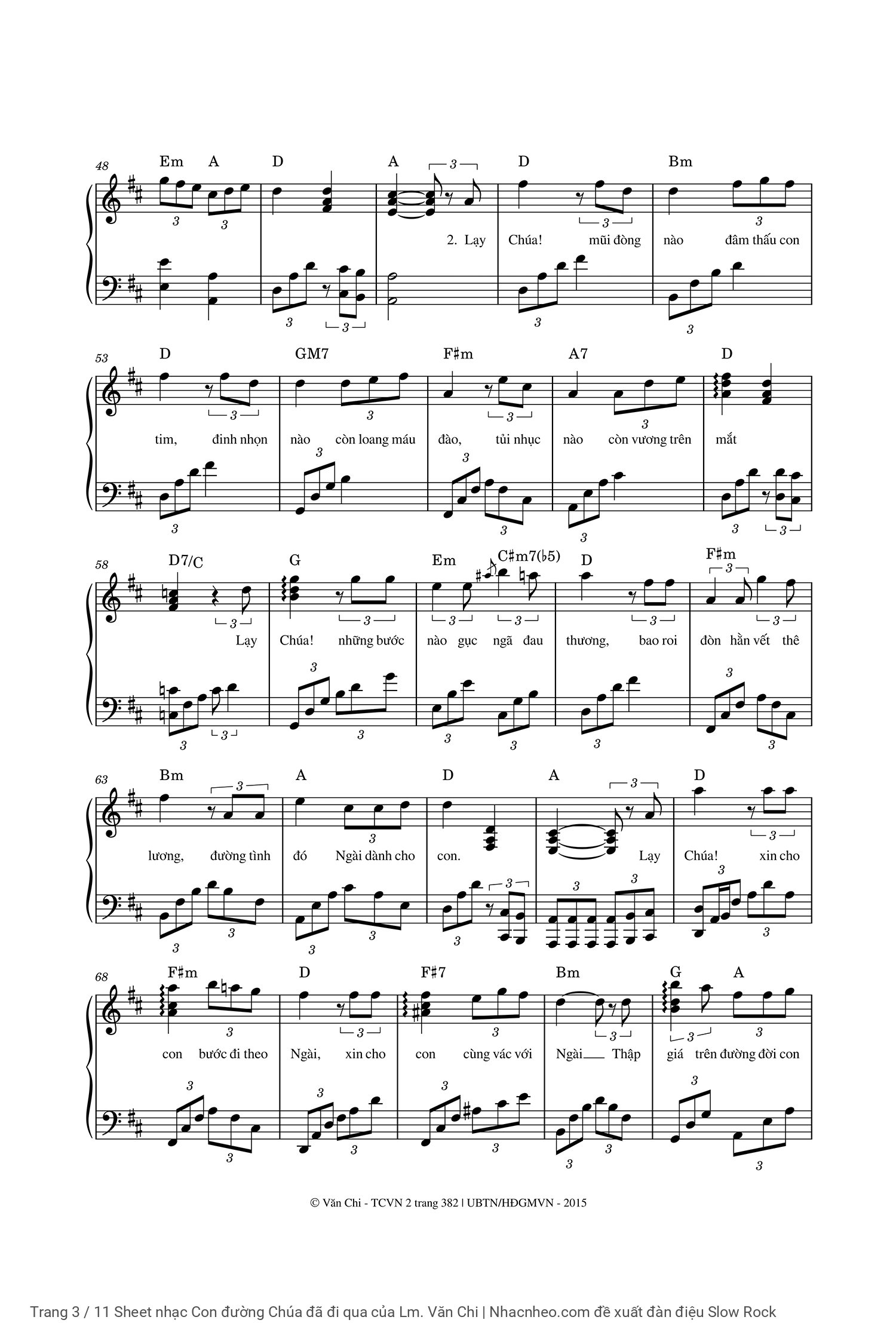 Gồm sheet Piano SOLO kèm intro trình độ Cơ bản Nâng cao, Trang 3