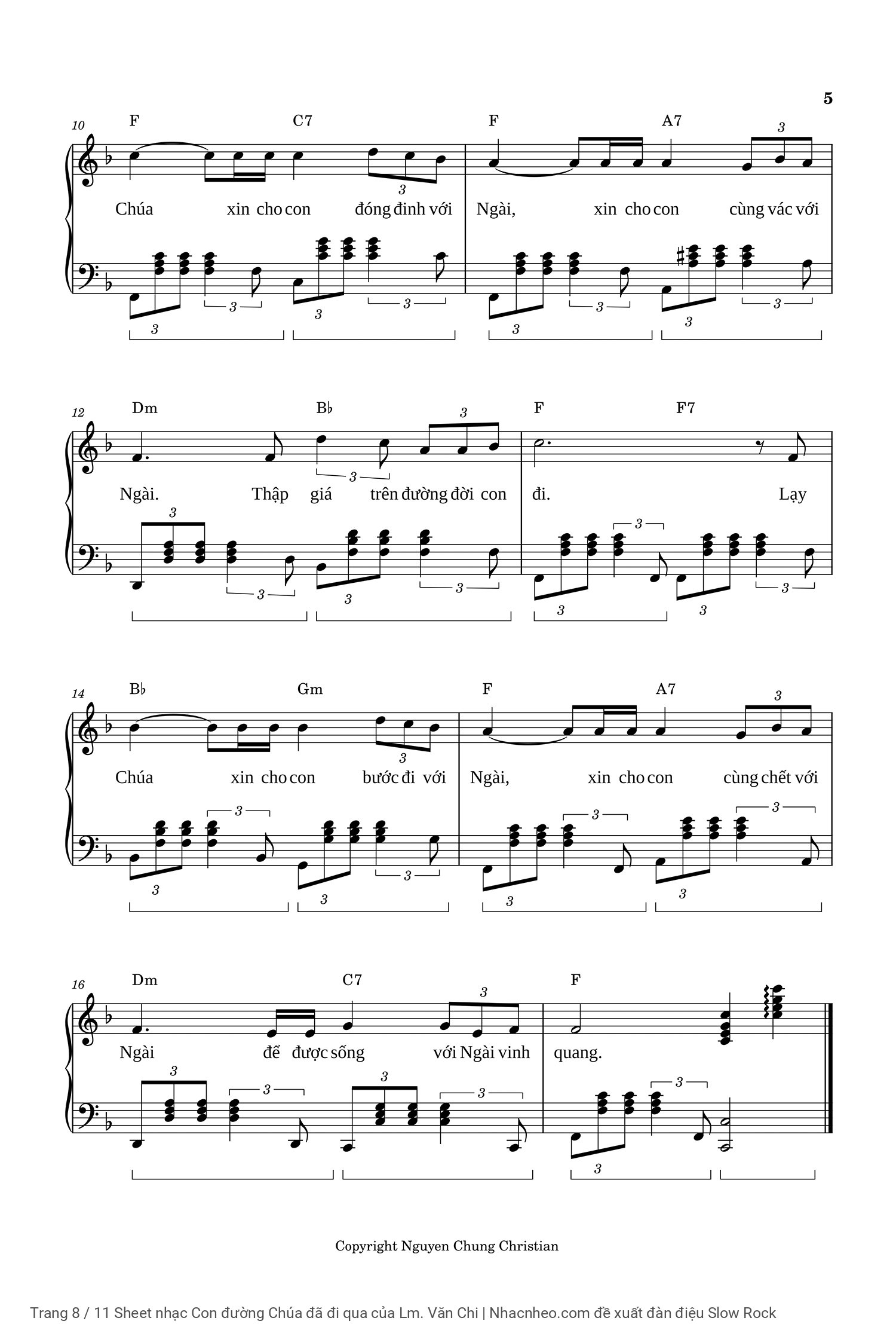 Gồm sheet Piano SOLO kèm intro trình độ Cơ bản Nâng cao, Trang 8