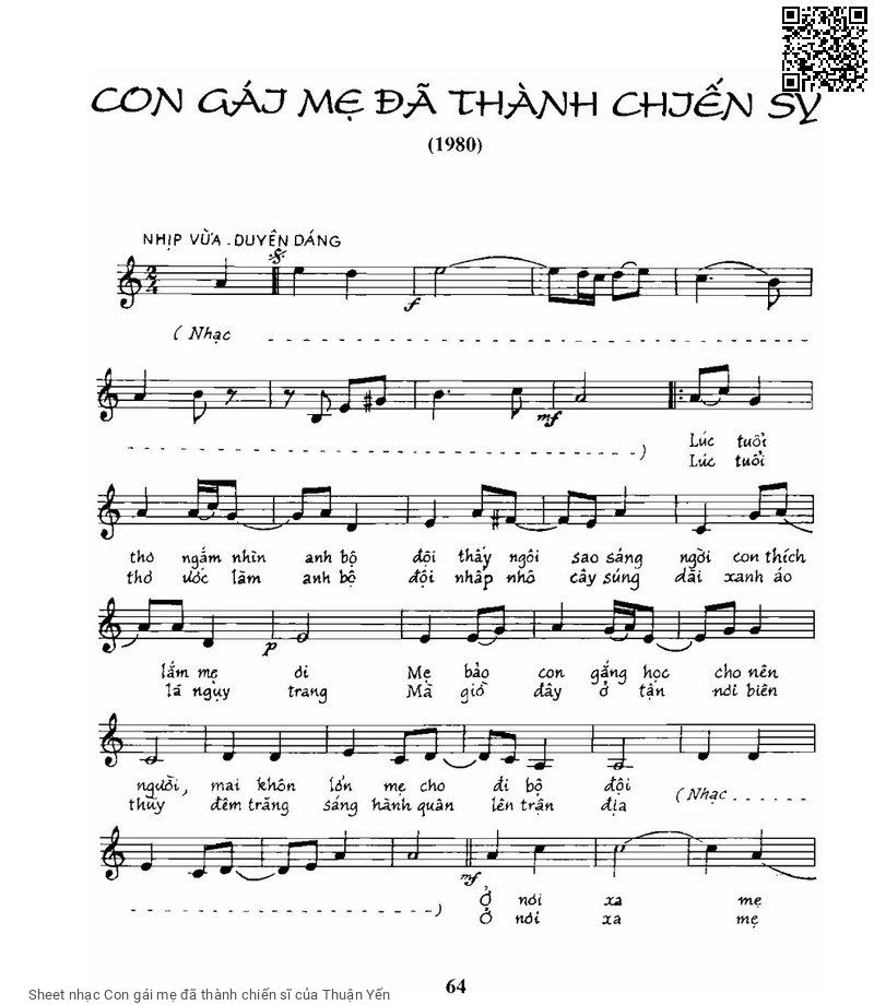 Con gái mẹ đã thành chiến sĩ