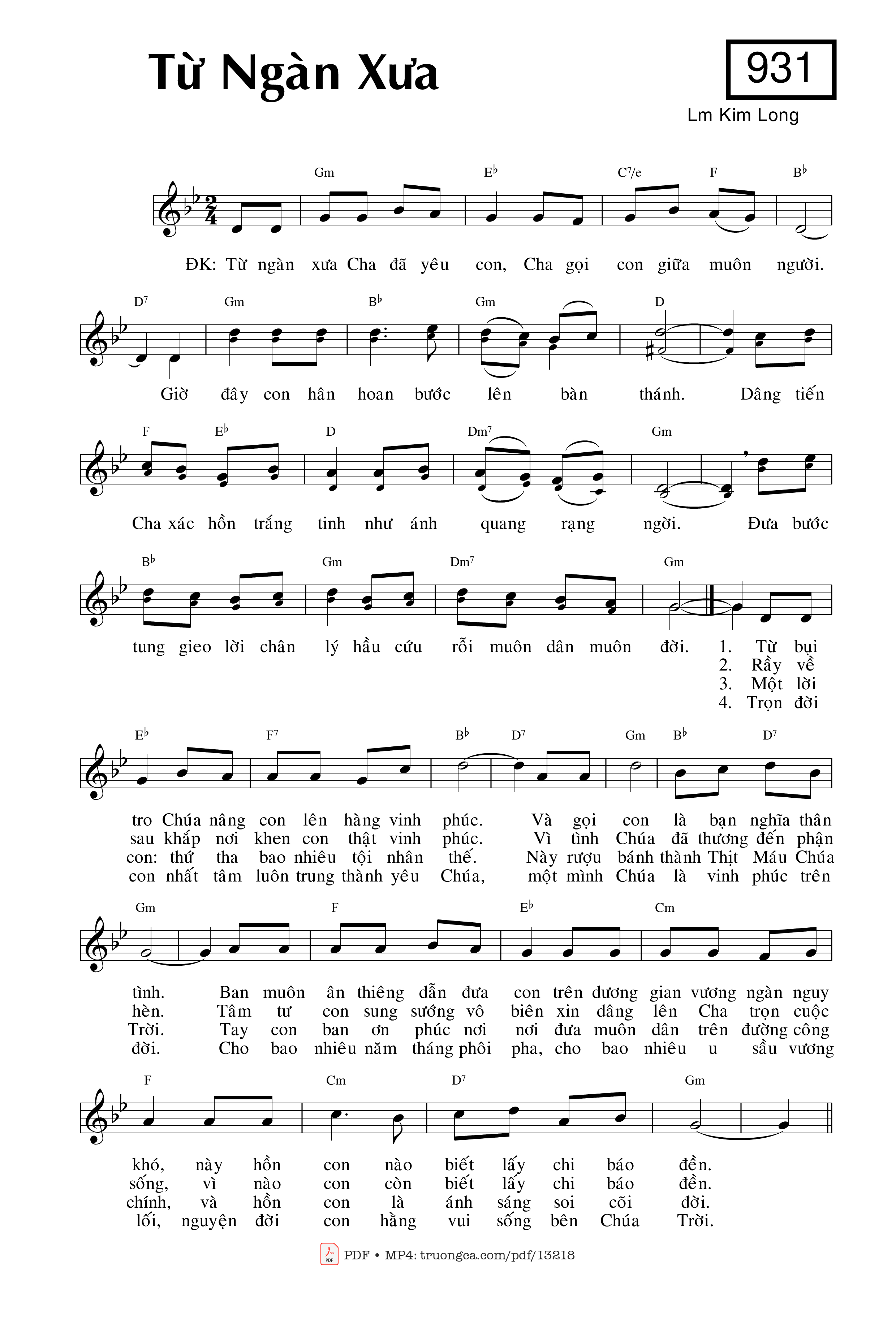 Từ ngàn xưa Cha đã yêu con cha gọi con giữa muôn người, Trang 4