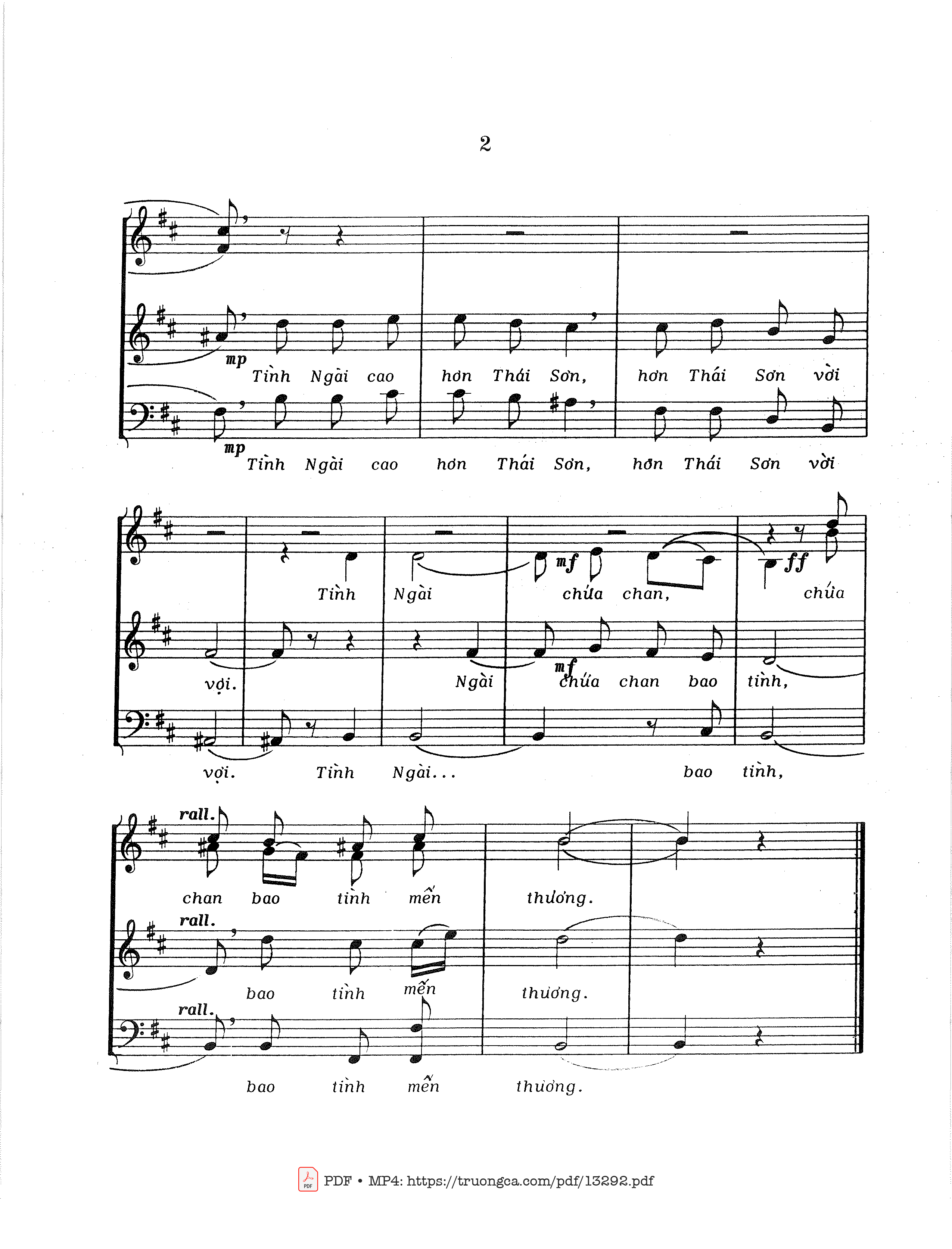 Trang 2 của Sheet nhạc PDF bài hát Bài Ca Dâng Hiến - Trầm Hương