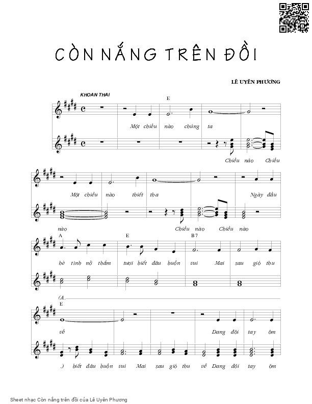 Còn nắng trên đồi