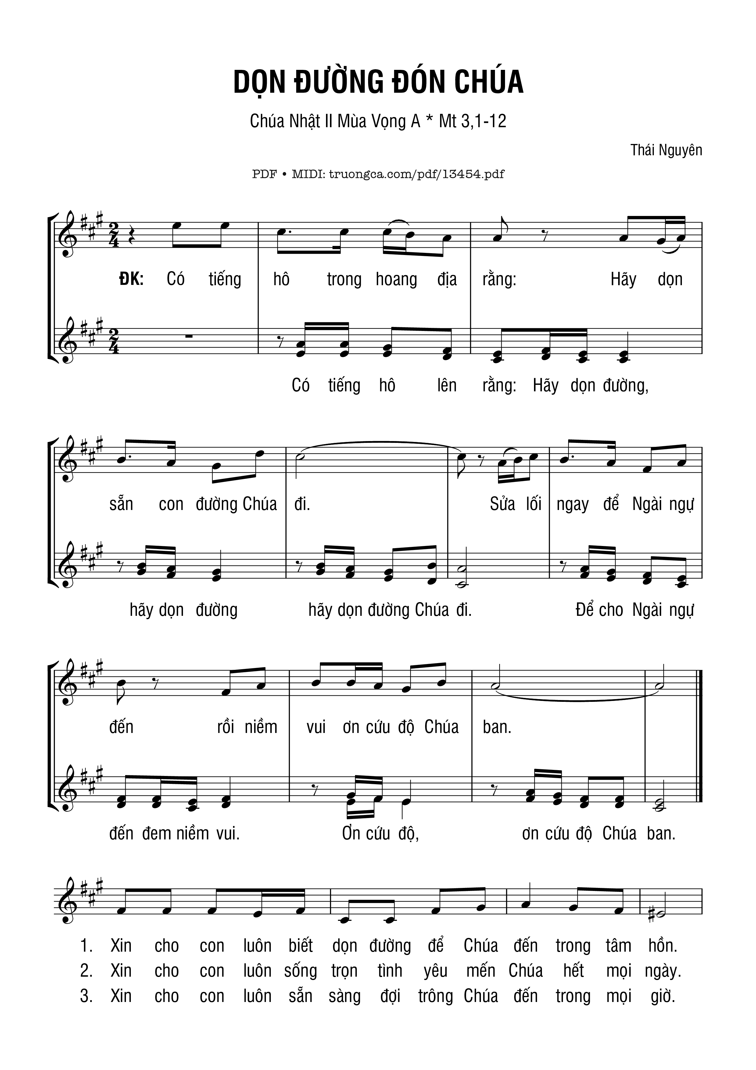 Dọn đường đón Chúa