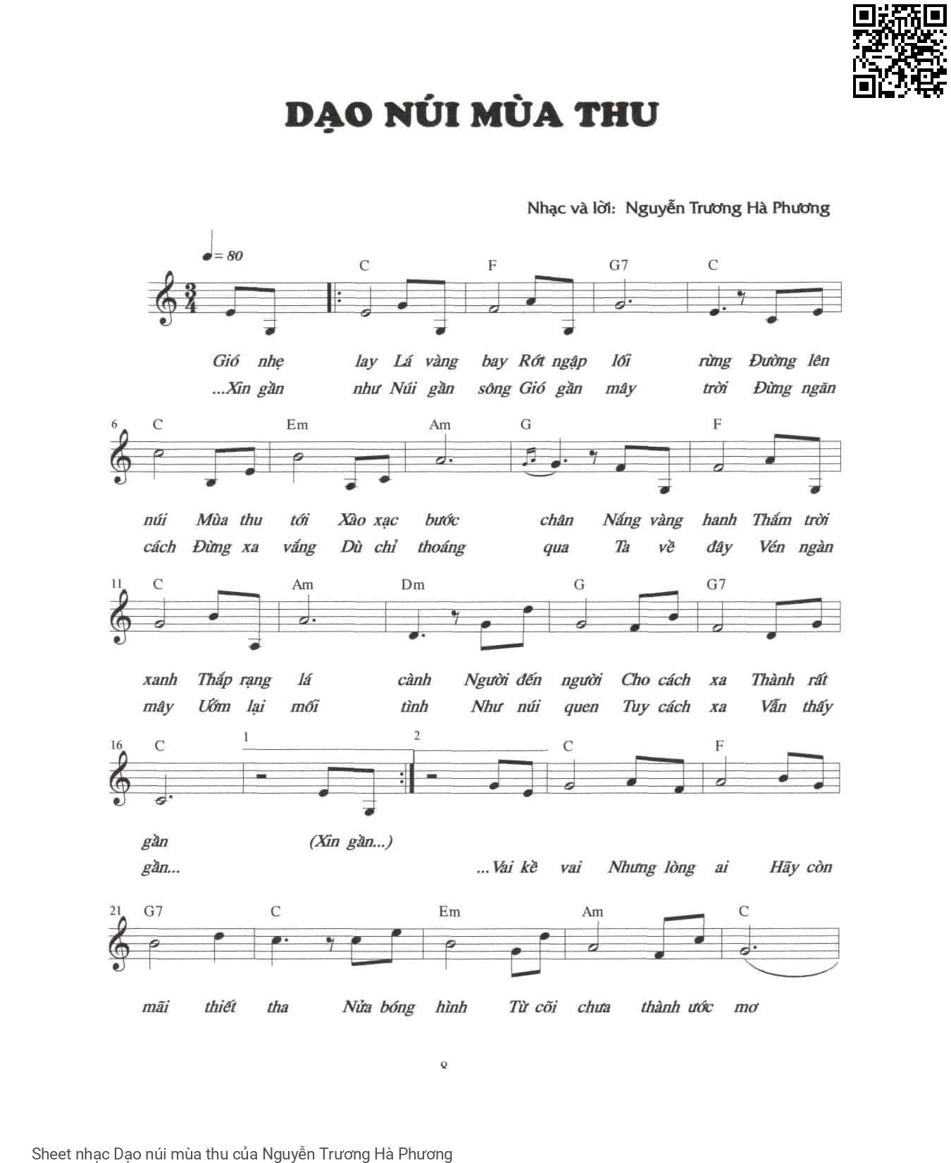 Dạo núi mùa thu - Nguyễn Trương Hà Phương