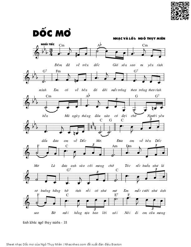 Dốc mơ - Ngô Thụy Miên