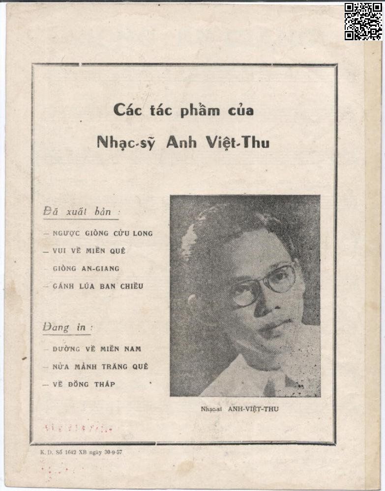 Trang 4 của Sheet nhạc PDF bài hát Dòng An Giang - Anh Việt Thu, Lời theo sheet xuất bản trước 1975