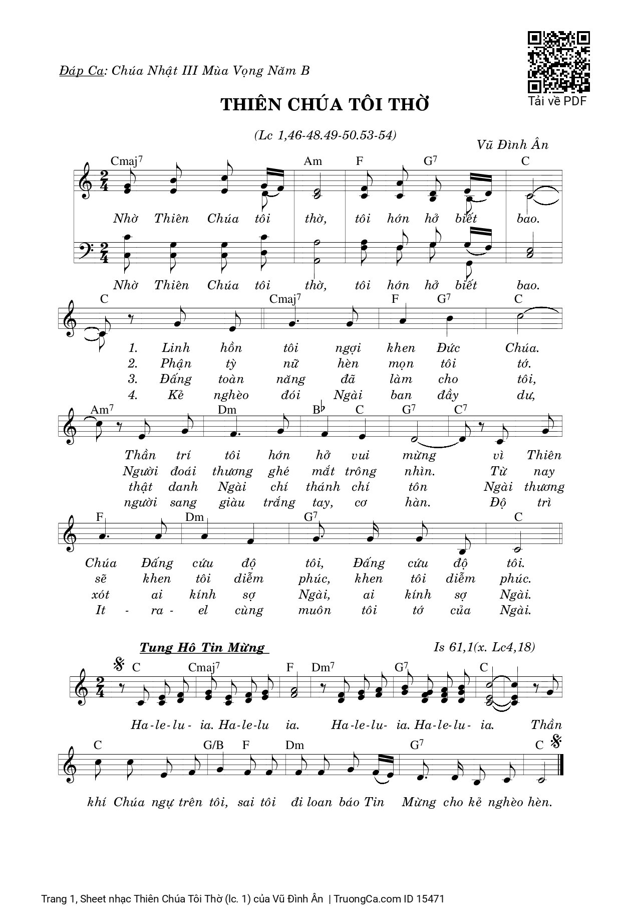 Nhờ Thiên Chúa tôi thờ tôi hớn hở biết bao, Trang 3