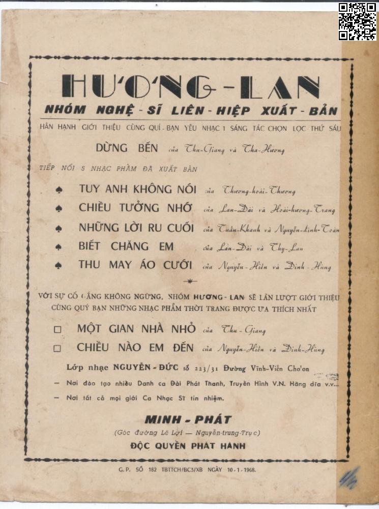 Trang 4 của Sheet nhạc PDF bài hát Dừng bến - Tuấn Khanh, 1. Gió lạnh sương xa nặng hạt  rồi. Chiều nay dừng tạm quán này  thôi Tha hương còn đắm say dời  trai