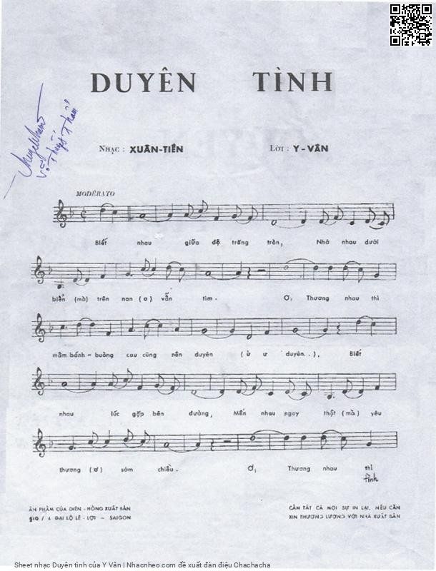 Duyên tình - Y Vân