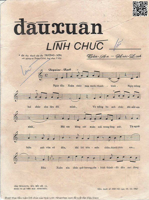 Trang 2 của Sheet nhạc PDF bài hát Đầu xuân lính chúc - Hoài Linh, 1. Ngày đầu  xuân chúc non nước thanh bình. Ngày mùng hai chúc cho lứa đôi  mình Và mồng ba anh chúc cho đôi mắt em  xinh