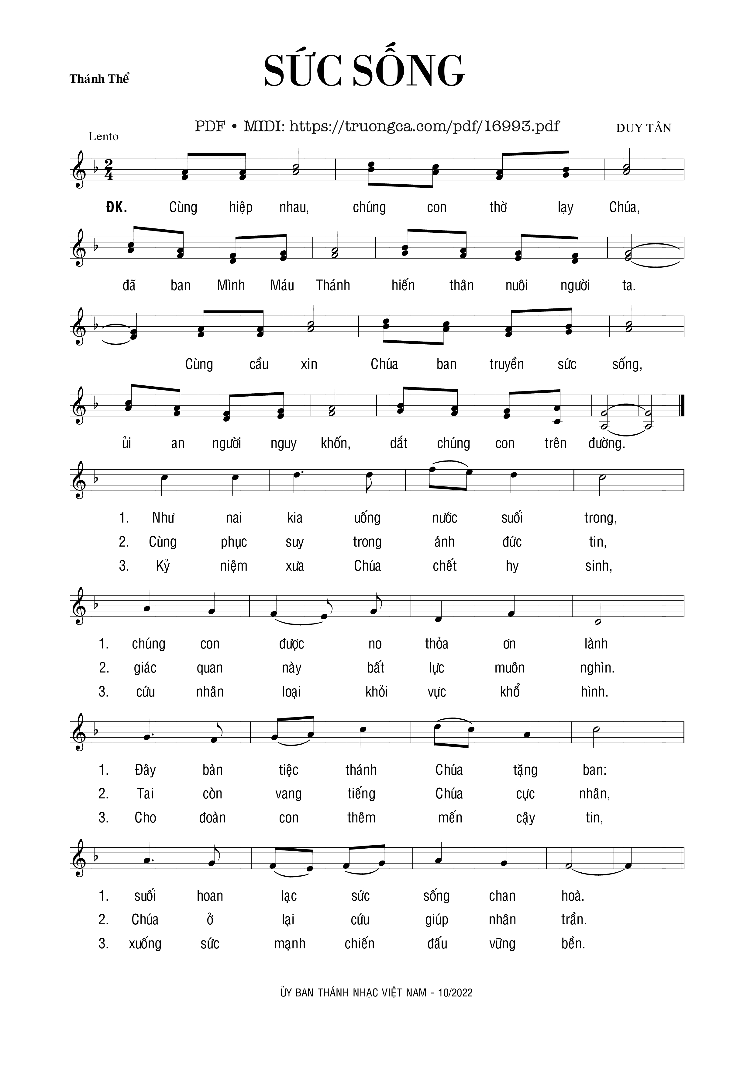 ÐK Cùng hiệp nhau chúng con thờ lạy Chúa, Trang 1