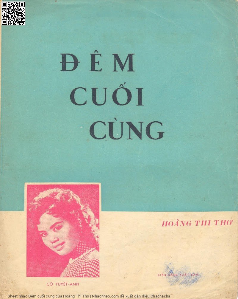 Trang 1 của Sheet nhạc PDF bài hát Đêm cuối cùng - Hoàng Thi Thơ, 1. Còn đêm  nay đêm cuối  cùng. Rồi ngày  mai xa muôn  trùng Ôi tiếng đàn lâng lâng tích tình tang