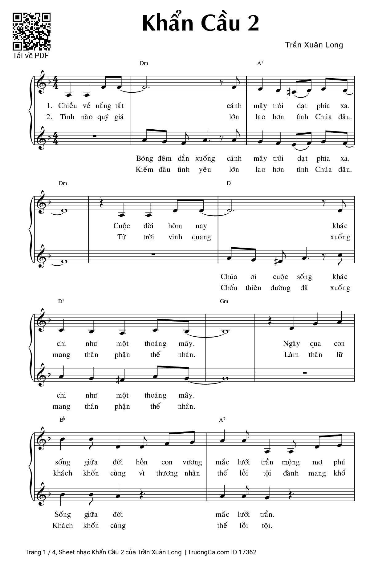 Khẩn Cầu 2 - Trần Xuân Long