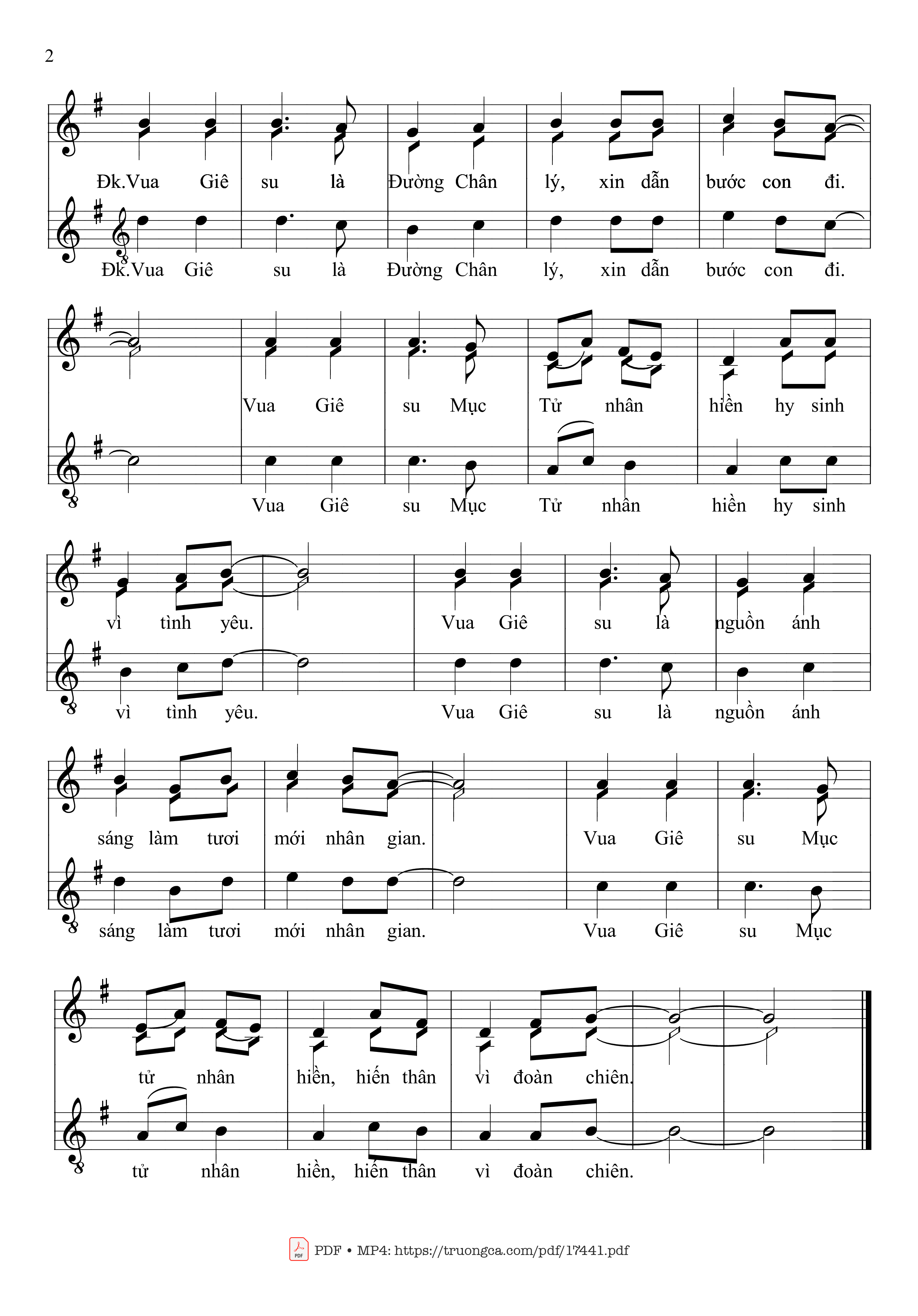 Lạy Thiên Chúa từ nhân Ngài là Đấng chăn dắt chiên lành, Trang 2