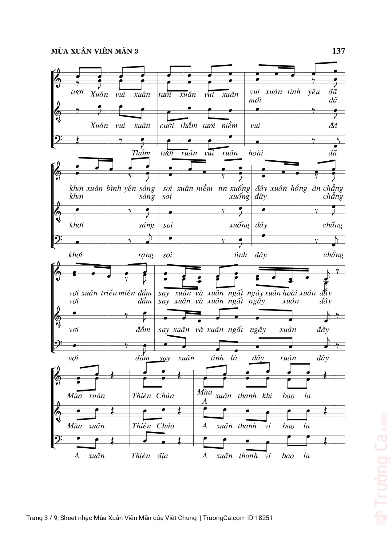 Xuân tươi xuân vui ta chào xuân khắp nơi, Trang 3