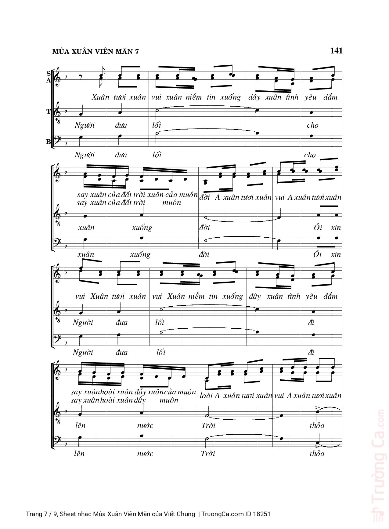 Xuân tươi xuân vui ta chào xuân khắp nơi, Trang 7