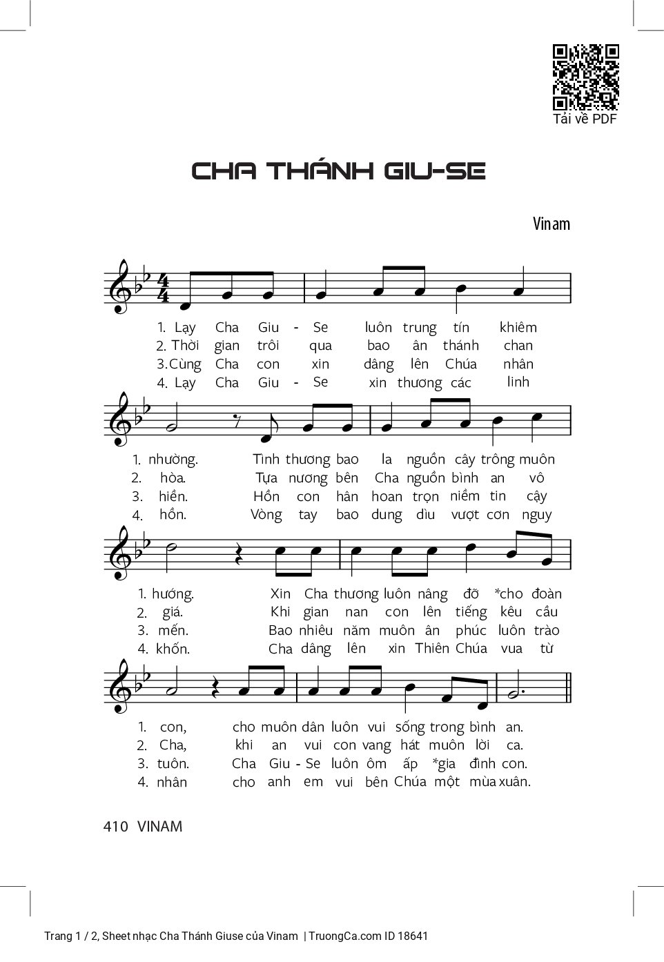 Cha Thánh Giuse - Vinam