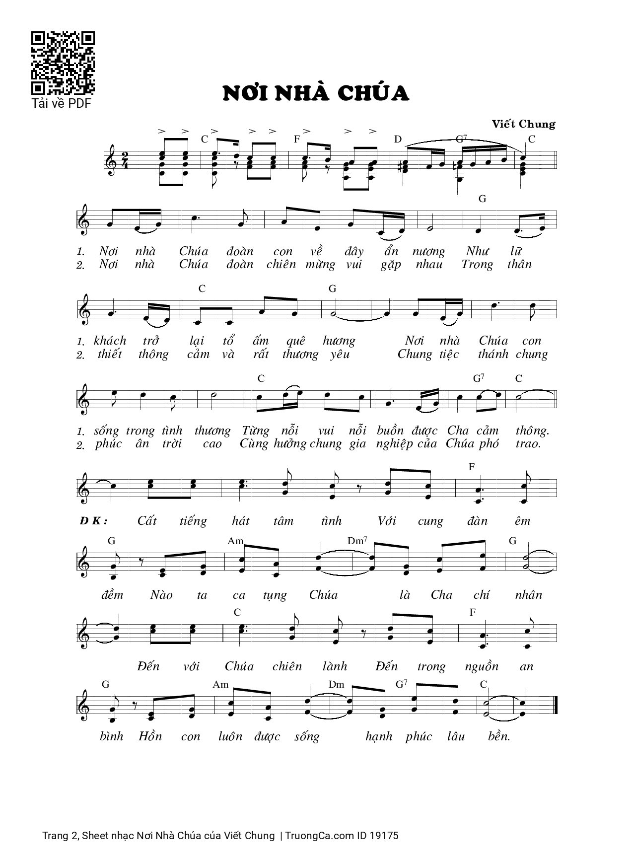 Nhập Lễ Nơi Nhà Chúa đoàn con về đây ẩn nương, Trang 2