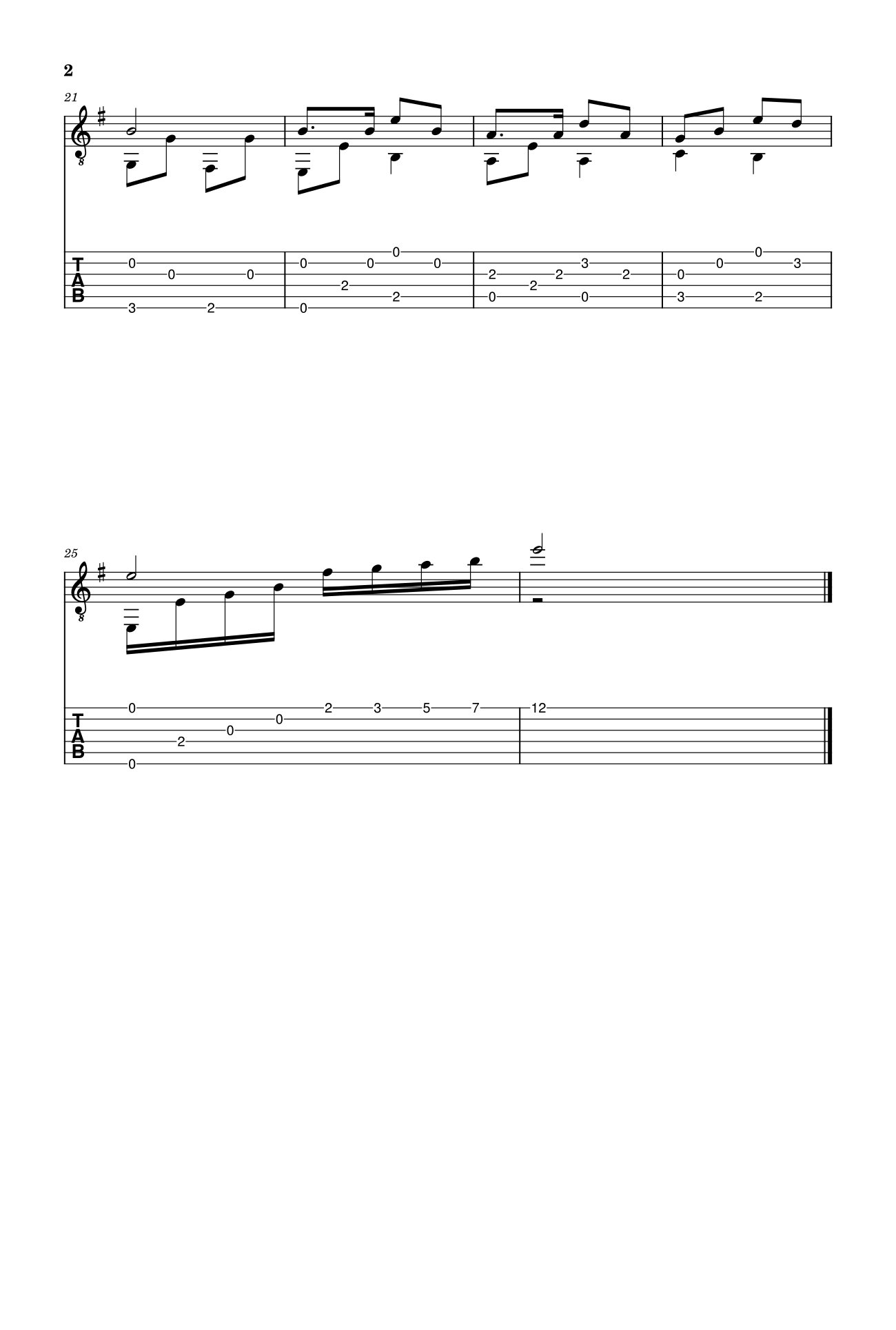 Trang 2 của Sheet nhạc PDF bài hát Cầu cho cha mẹ 2 Sheet Guitar TAB - Phanxicô