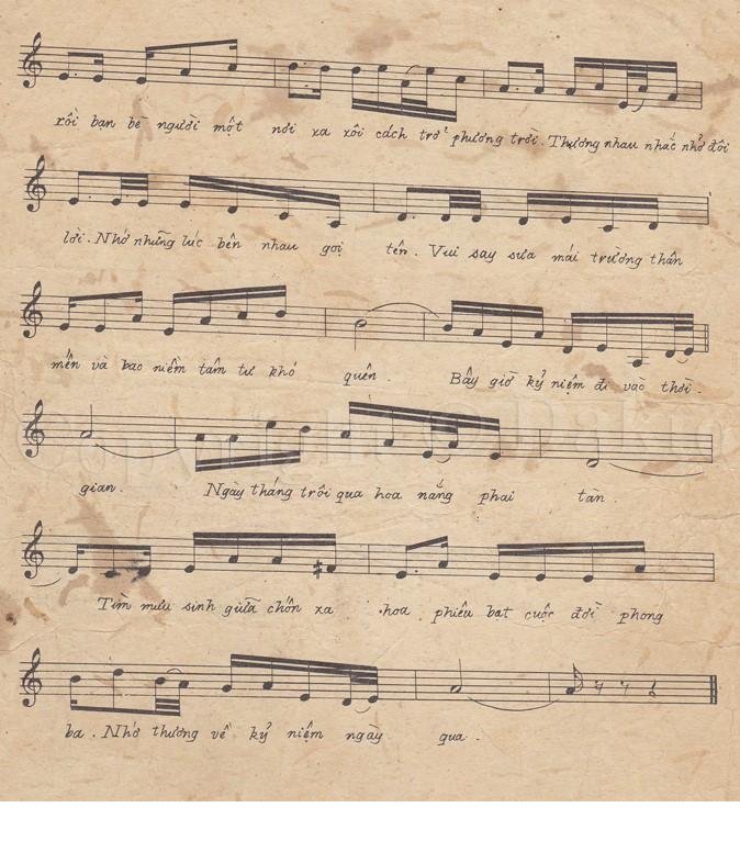 Trang 2 của Sheet nhạc PDF bài hát Tuổi học trò - Dạ Cầm