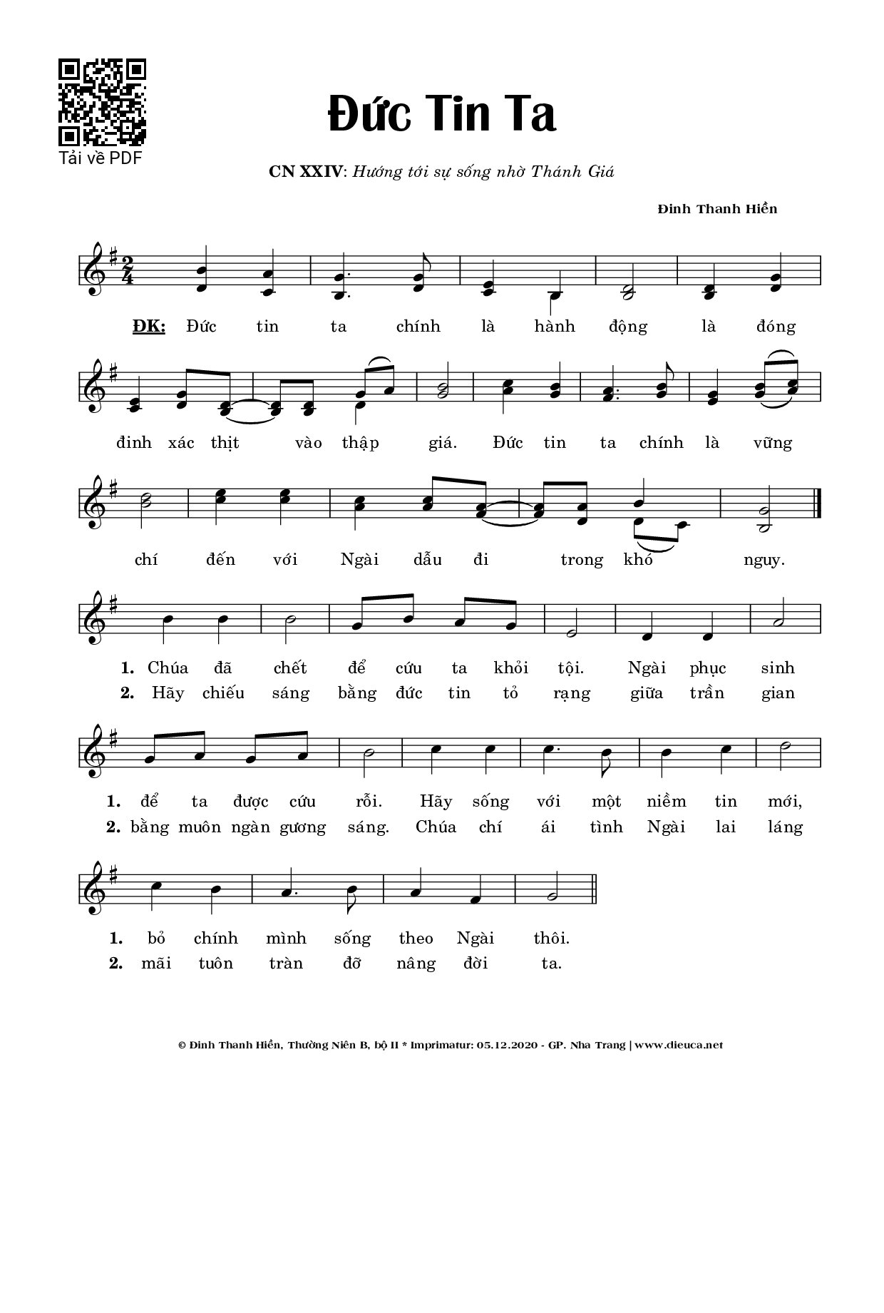 Đức Tin Ta - Đinh Thanh Hiền