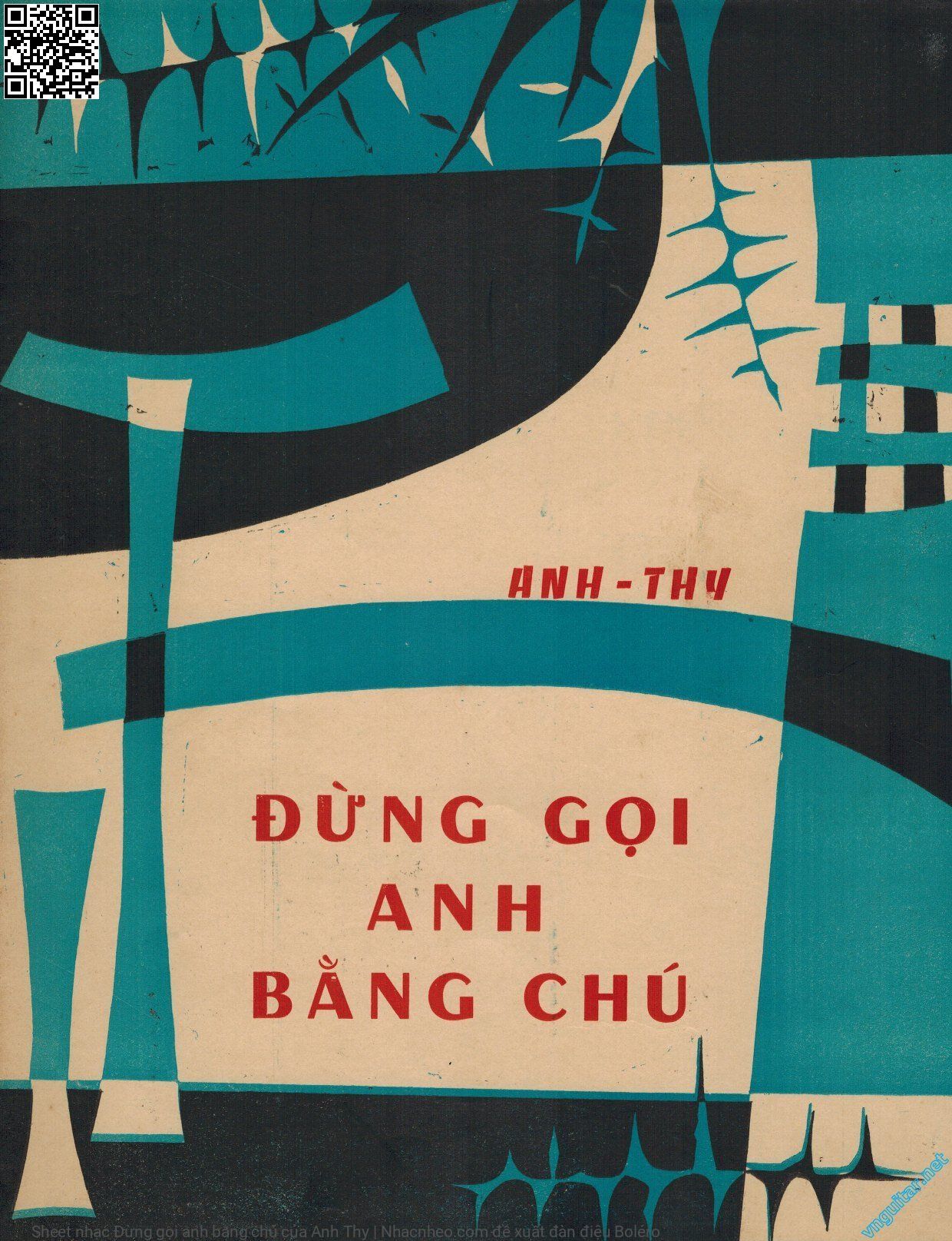 Trang 1 của Sheet nhạc PDF bài hát Đừng gọi anh bằng chú - Anh Thy, Version 1: Lời theo trình bày của Trung Chỉnh & Hoàng Oanh