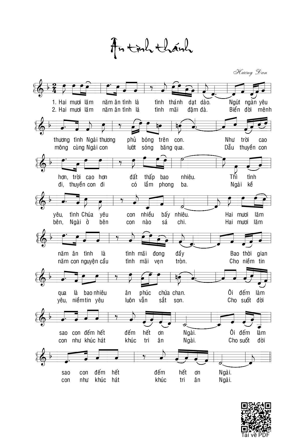 Ân Tình Thánh - Hương Đan