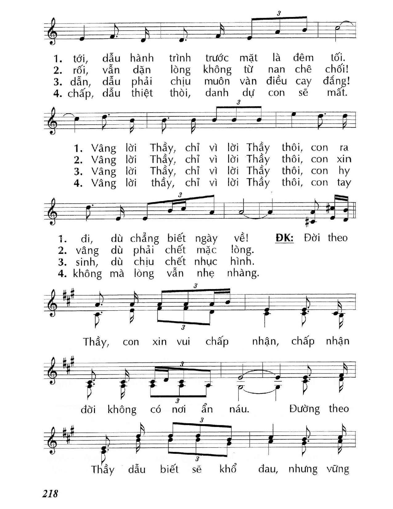 Vâng lời Thầy con xin thả lưới dẫu ngày qua, Trang 2