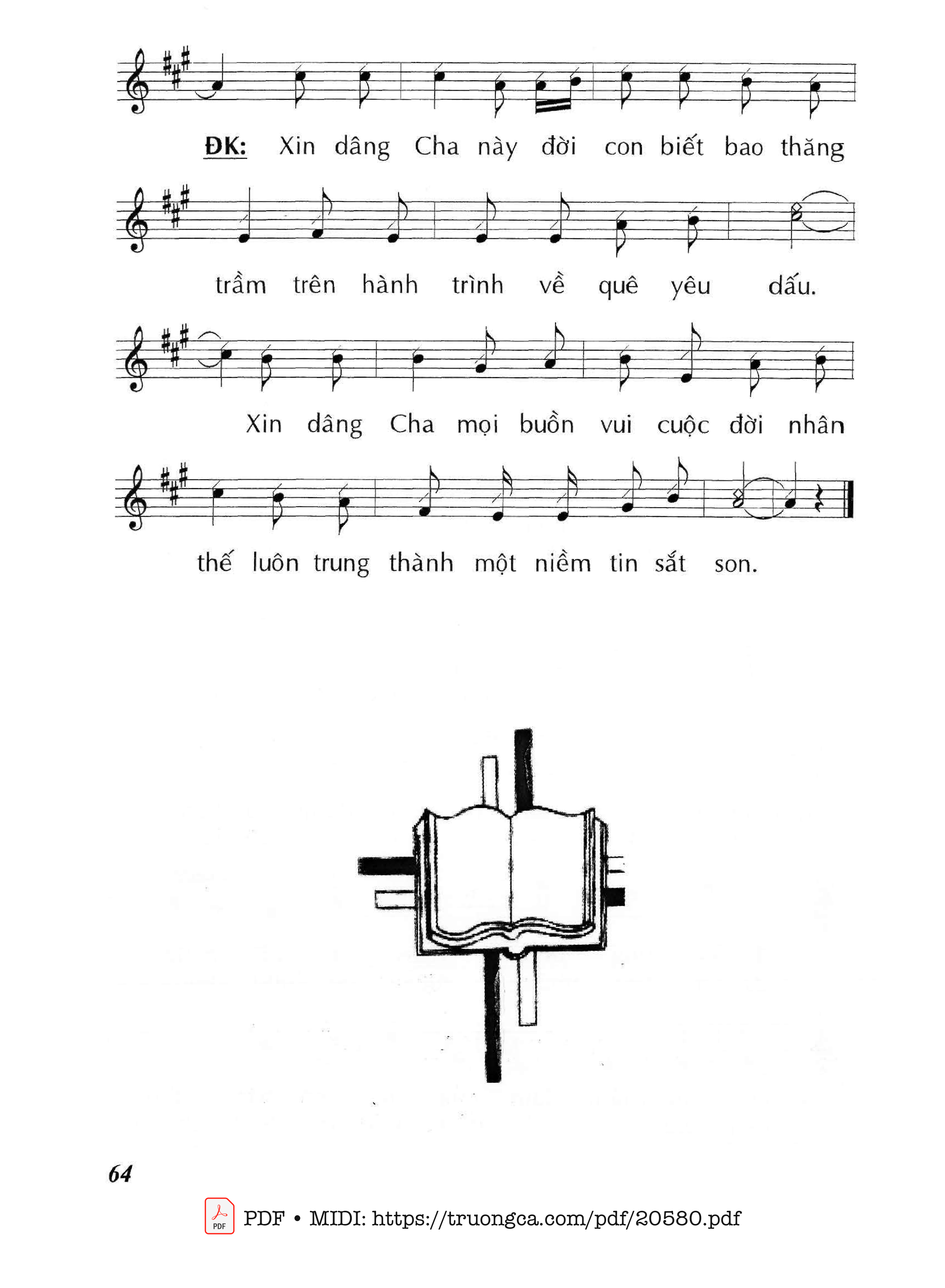 Trang 2 của Sheet nhạc PDF bài hát Xin dâng Cha - Huy Hoàng