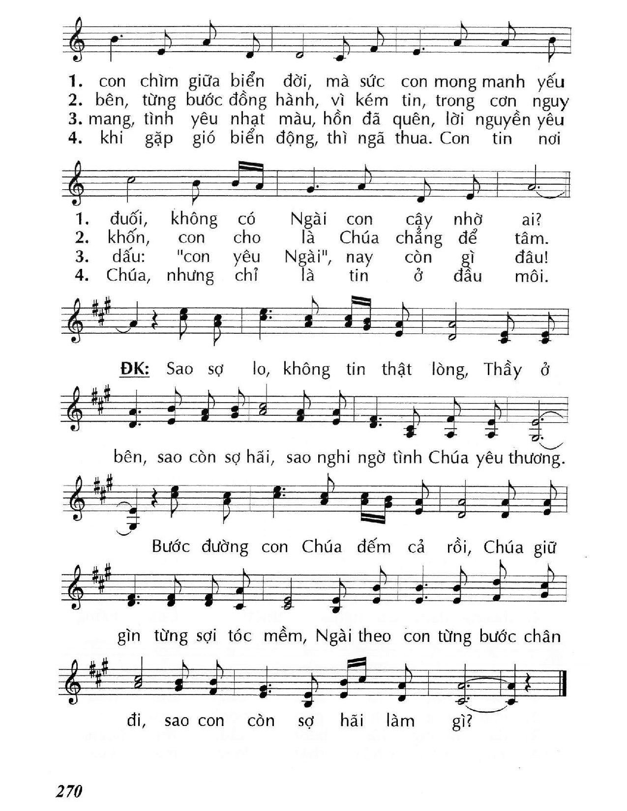 Trang 2 của Sheet nhạc PDF bài hát Sao sợ hãi (Mc. 4) - Huy Hoàng