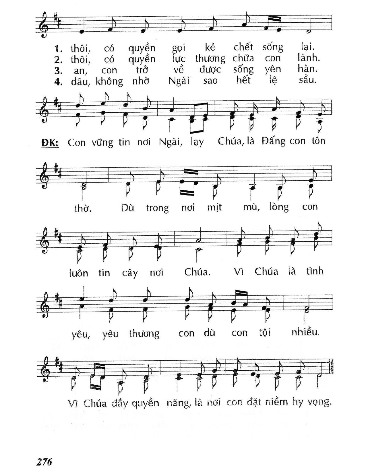 Trang 2 của Sheet nhạc PDF bài hát Chúa quyền năng (Mc. 5) - Huy Hoàng