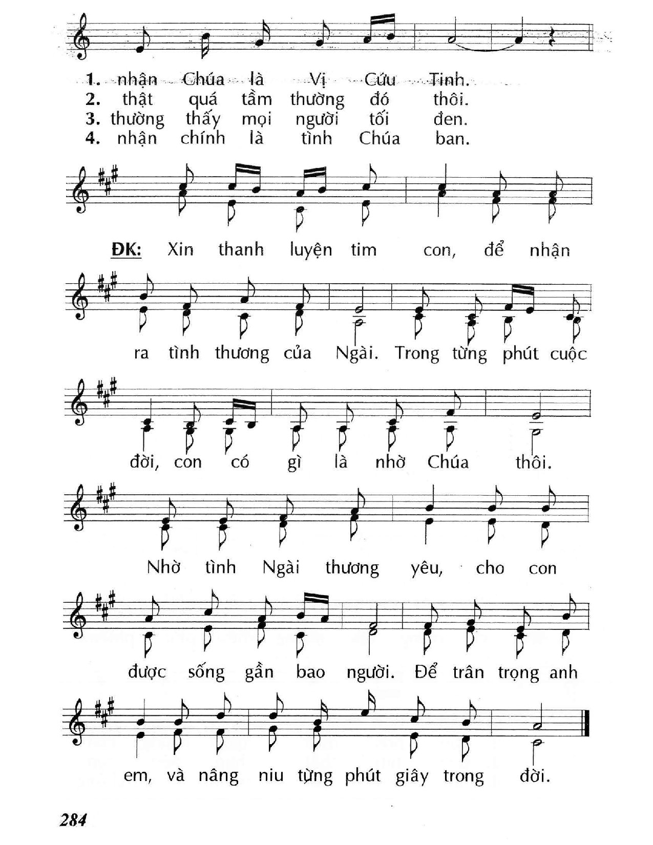 Trang 2 của Sheet nhạc PDF bài hát Xin thanh luyện tim con (Mc. 6) - Huy Hoàng