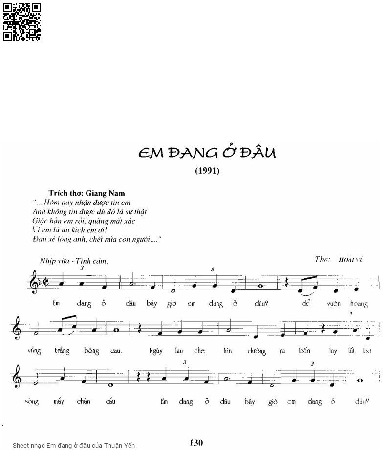 Em đang ở đâu - Thuận Yến