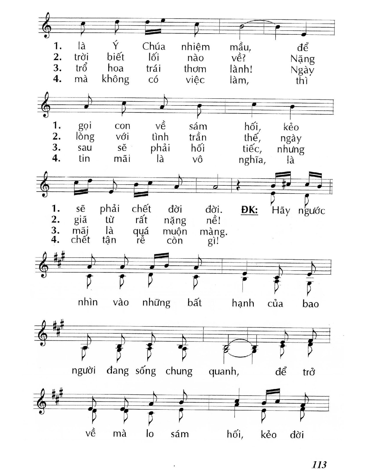 Trang 2 của Sheet nhạc PDF bài hát Sẽ chết nếu không sám hối (Lc. 13) - Huy Hoàng