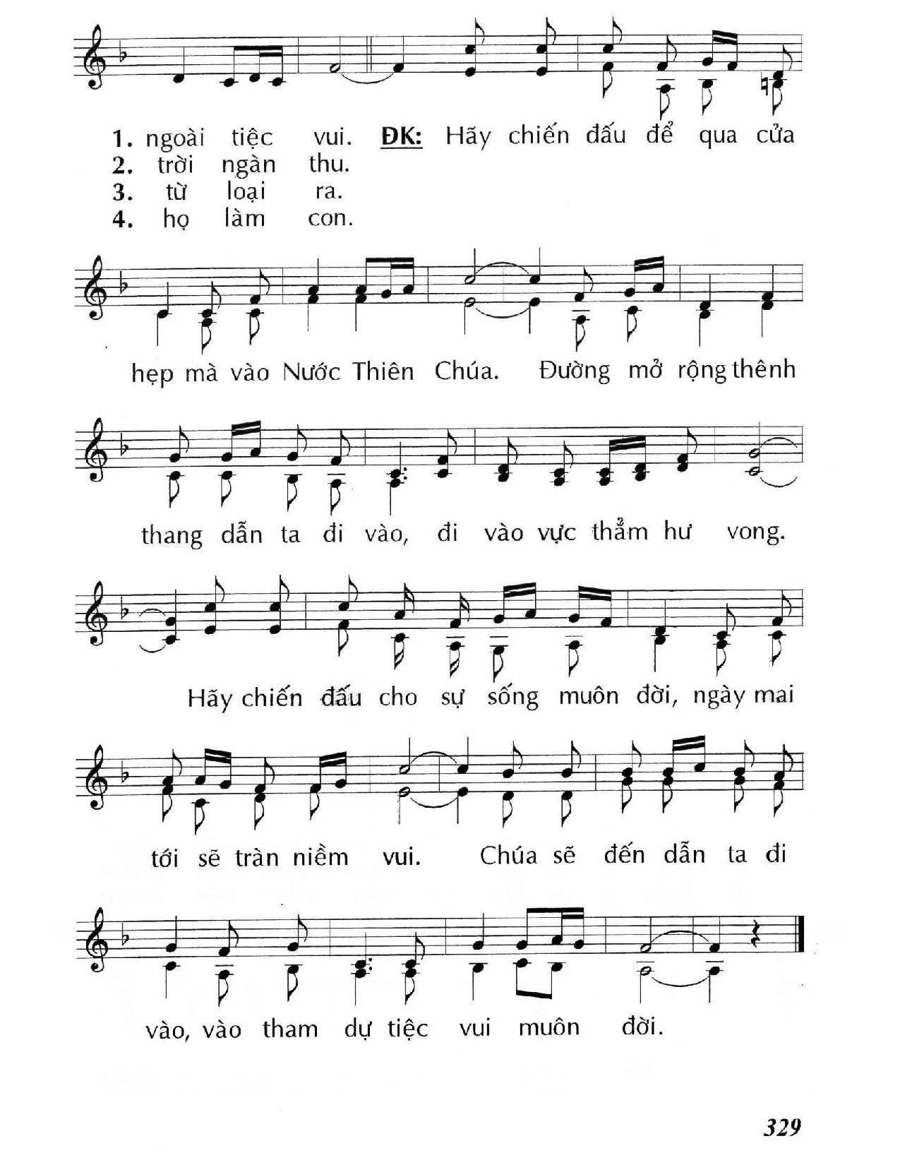 Trang 2 của Sheet nhạc PDF bài hát Hãy chiến đấu (Lc. 13) - Huy Hoàng