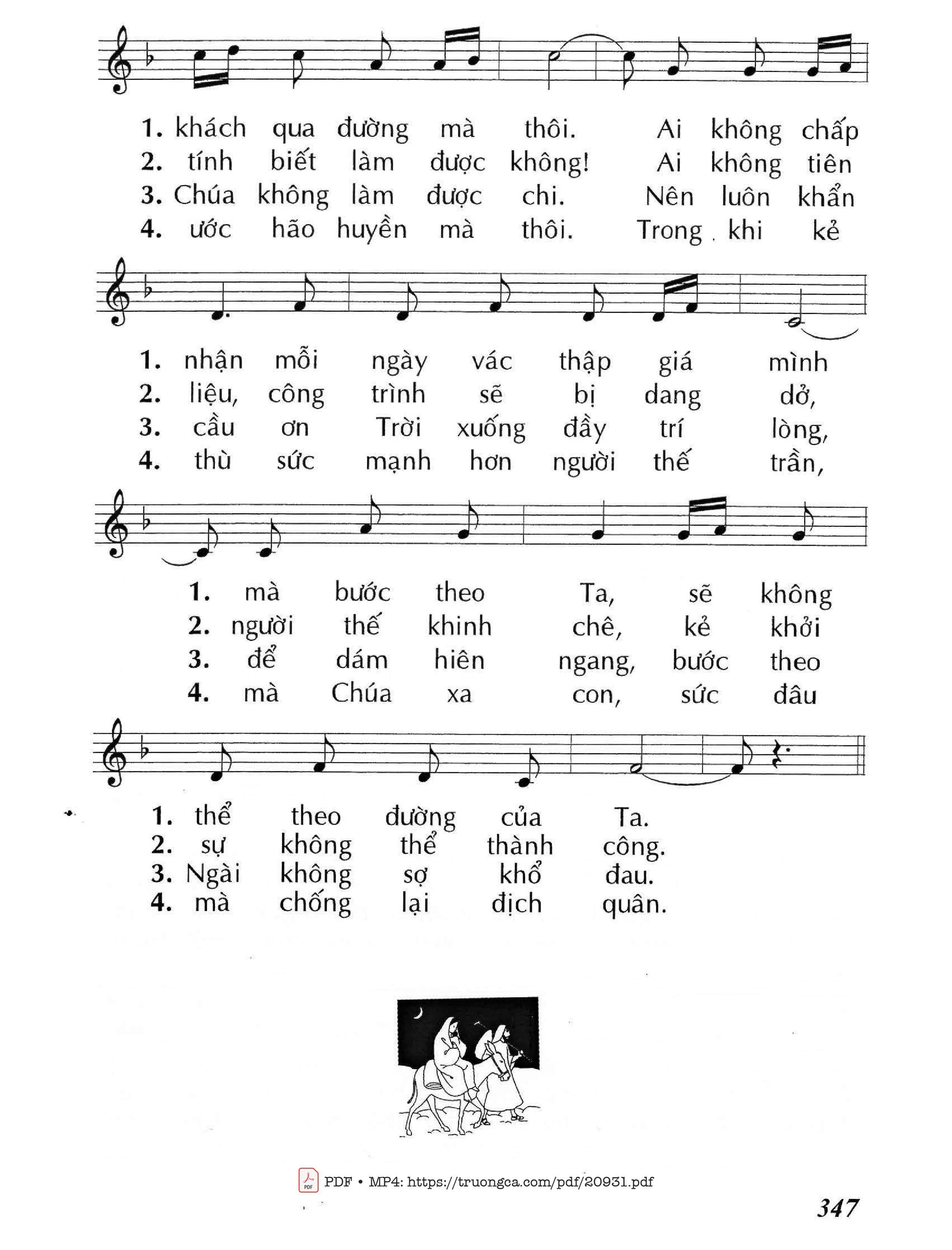 Trang 2 của Sheet nhạc PDF bài hát Ai muốn theo Ta (Lc. 14) - Huy Hoàng
