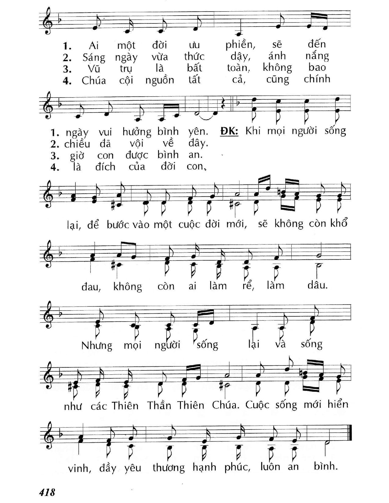 Trang 2 của Sheet nhạc PDF bài hát Khi mọi người sống lại (Lc. 20) - Huy Hoàng