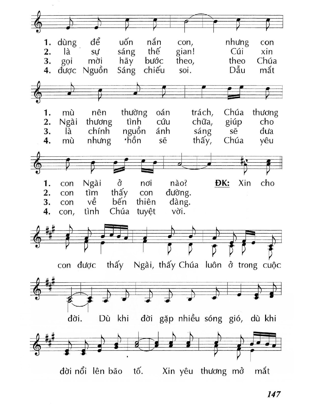 Trang 2 của Sheet nhạc PDF bài hát Con mù lòa… (Ga. 9) - Huy Hoàng