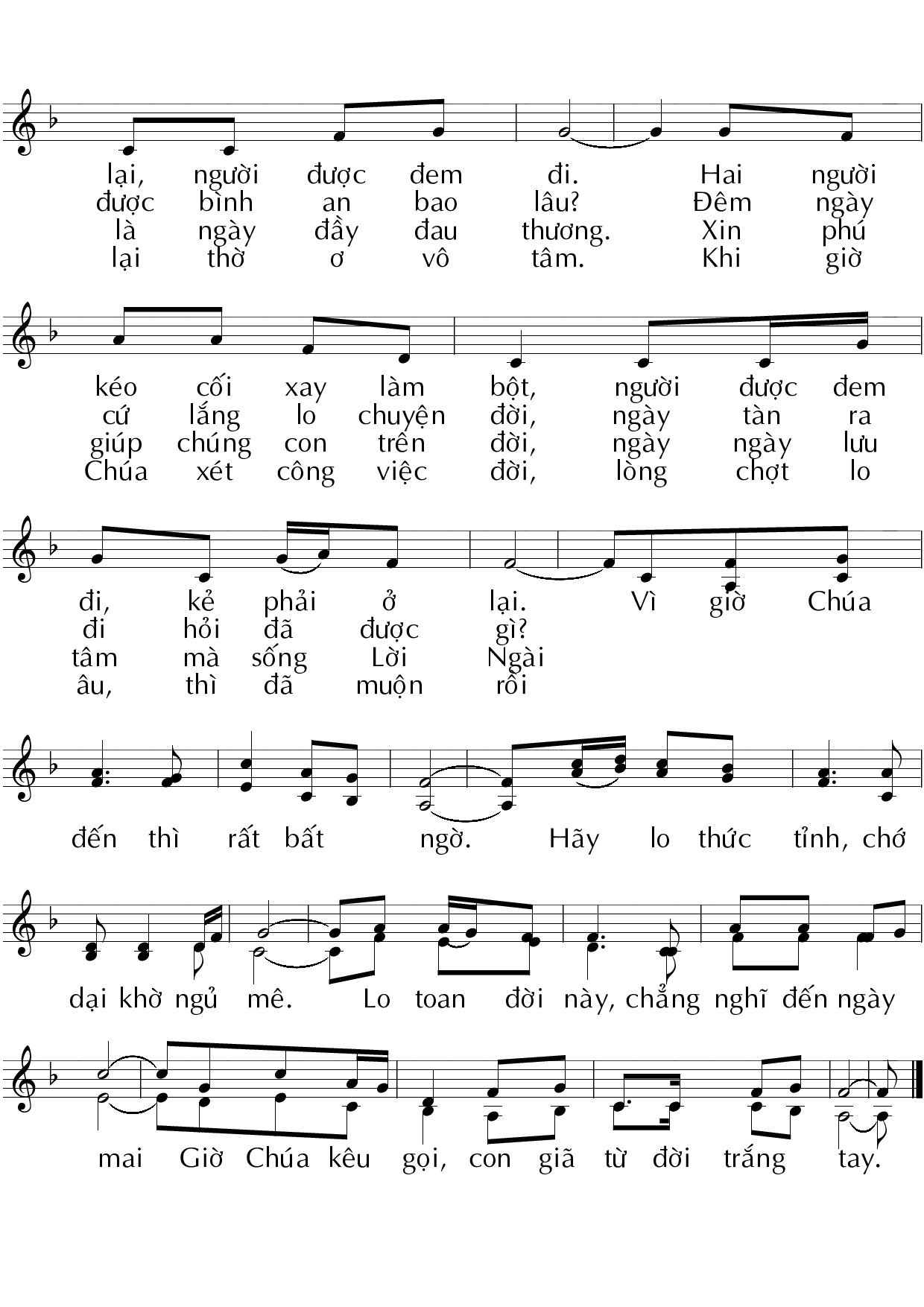 Trang 2 của Sheet nhạc PDF bài hát Chúa đến bất ngờ - Huy Hoàng